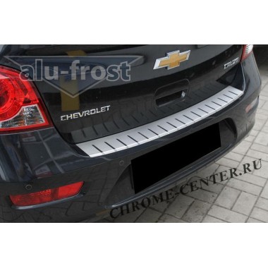 Накладка на задний бампер Chevrolet Cruze 4D (2008-2012) бренд – Alu-Frost (Польша) главное фото